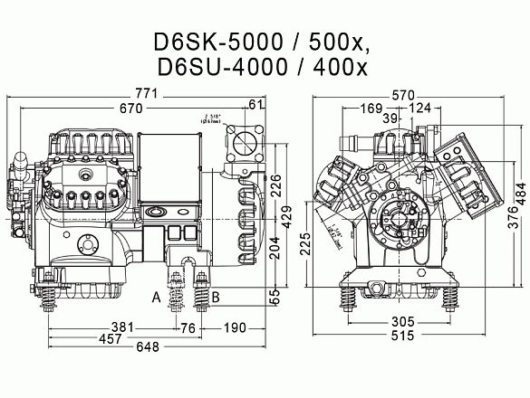 Компрессор «Copeland» D6SK-5000-AWM/D