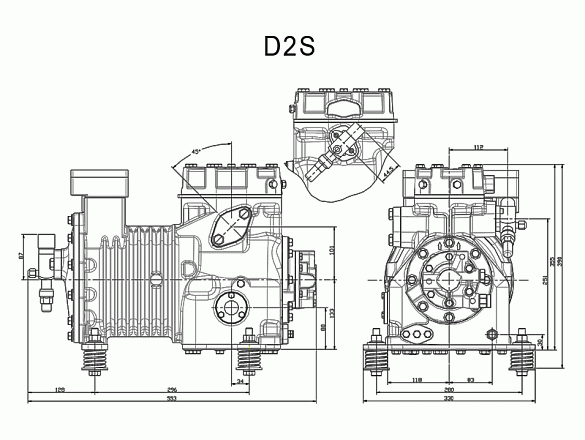 Компрессор «Copeland» D2SA-55x-AWM/D